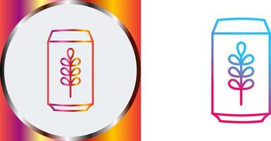 Beer Can Icon Design vector