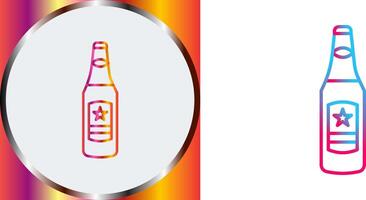 Beer Bottle Icon Design vector