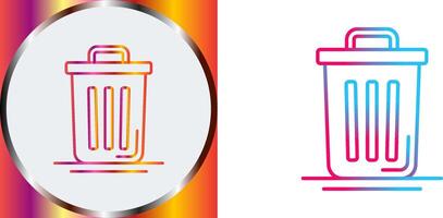 Trash Can Icon Design vector