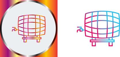 Barrel with Tap Icon Design vector