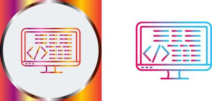 Coding Icon Design vector