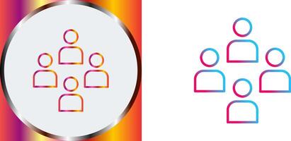 Network Group Icon Design vector