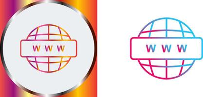 World Wide Web Icon Design vector