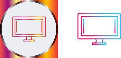 Monitor Icon Design vector