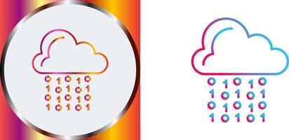 Cloud Coding Icon Design vector