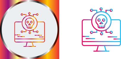 Virus Attack Icon Design vector