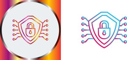 Cyber Security Icon Design vector