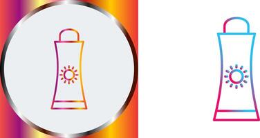 Sunblock Cream Icon Design vector