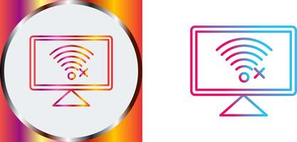 Disconnected Network Icon Design vector