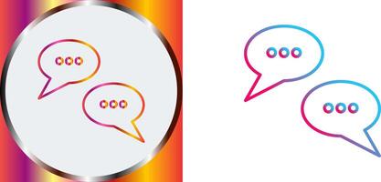 Conversation Bubbles Icon Design vector
