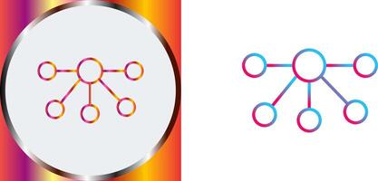 Nodes Icon Design vector