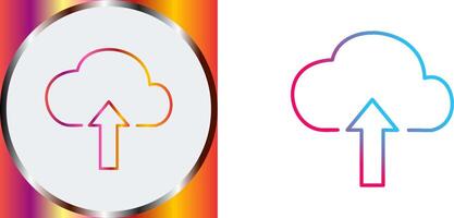 Upload to Cloud Icon Design vector
