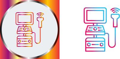 Ultrasound Machine Icon Design vector