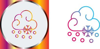 Snow Fall Icon Design vector