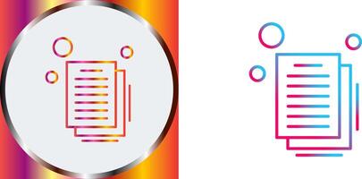 Document Icon Design vector