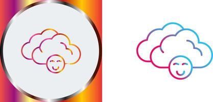 Cloudy Icon Design vector