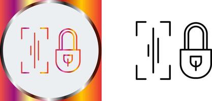 Voice Lock Icon Design vector