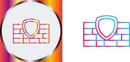 Firewall Icon Design vector