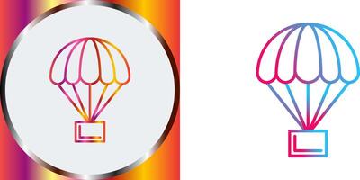 diseño de icono de paracaídas vector