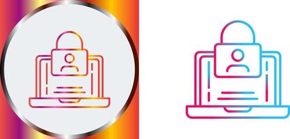 Authentication Icon Design vector