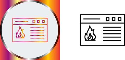 Fire Icon Design vector