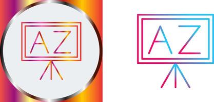 From A To Z Icon Design vector