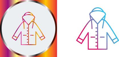 Raincoat Icon Design vector