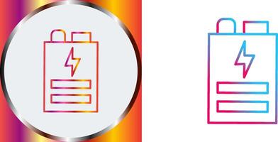 Battery Icon Design vector