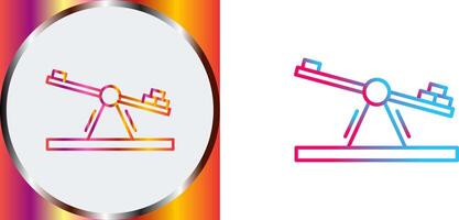 Seesaw Icon Design vector