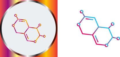 Molecule Icon Design vector