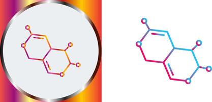 diseño de icono de molécula vector