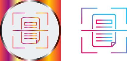 Scan Icon Design vector