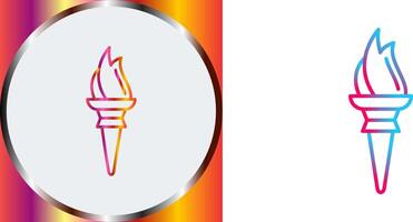 Torch Icon Design vector