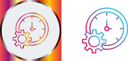 Time Setting Icon Design vector