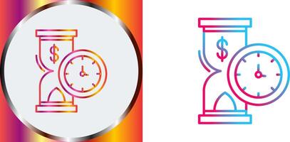 Time is Money Icon Design vector