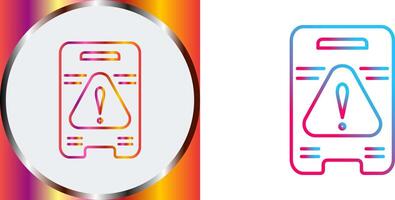Caution Sign Icon Design vector
