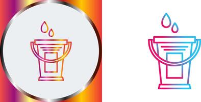 Water Bucket Icon Design vector