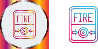 Fire Button Icon Design vector