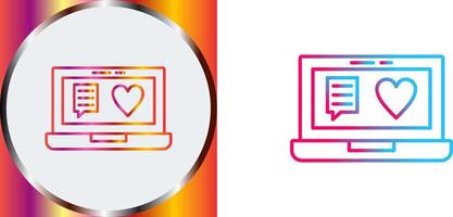 Chat and Laptop Icon Design vector