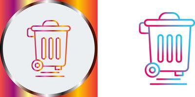 Dustbin Icon Design vector