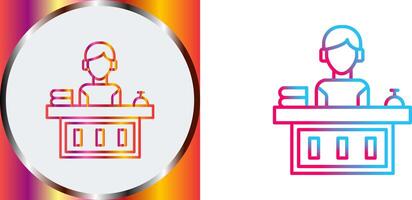 Office Reception Icon Design vector
