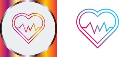Heart Beat Icon Design vector