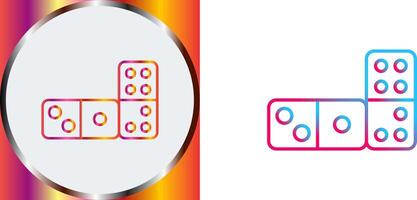 Domino Icon Design vector