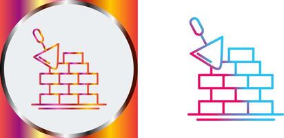 Brickwall Icon Design vector