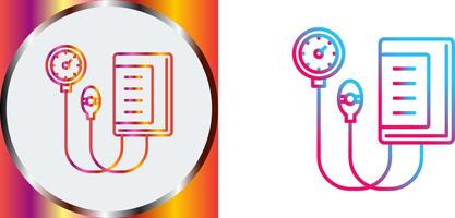 Blood Pressure Gauge Icon Design vector