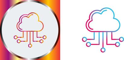 Cloud Computing Icon Design vector