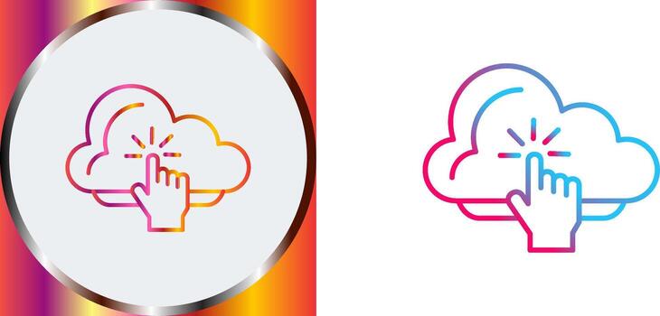 Cloud Computing Icon Design vector