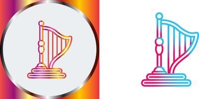 Harp Icon Design vector