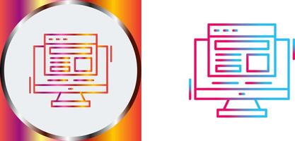 Adaptive Layout Icon Design vector
