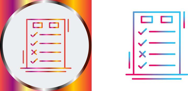 Today to Done CheckList Icon Design vector